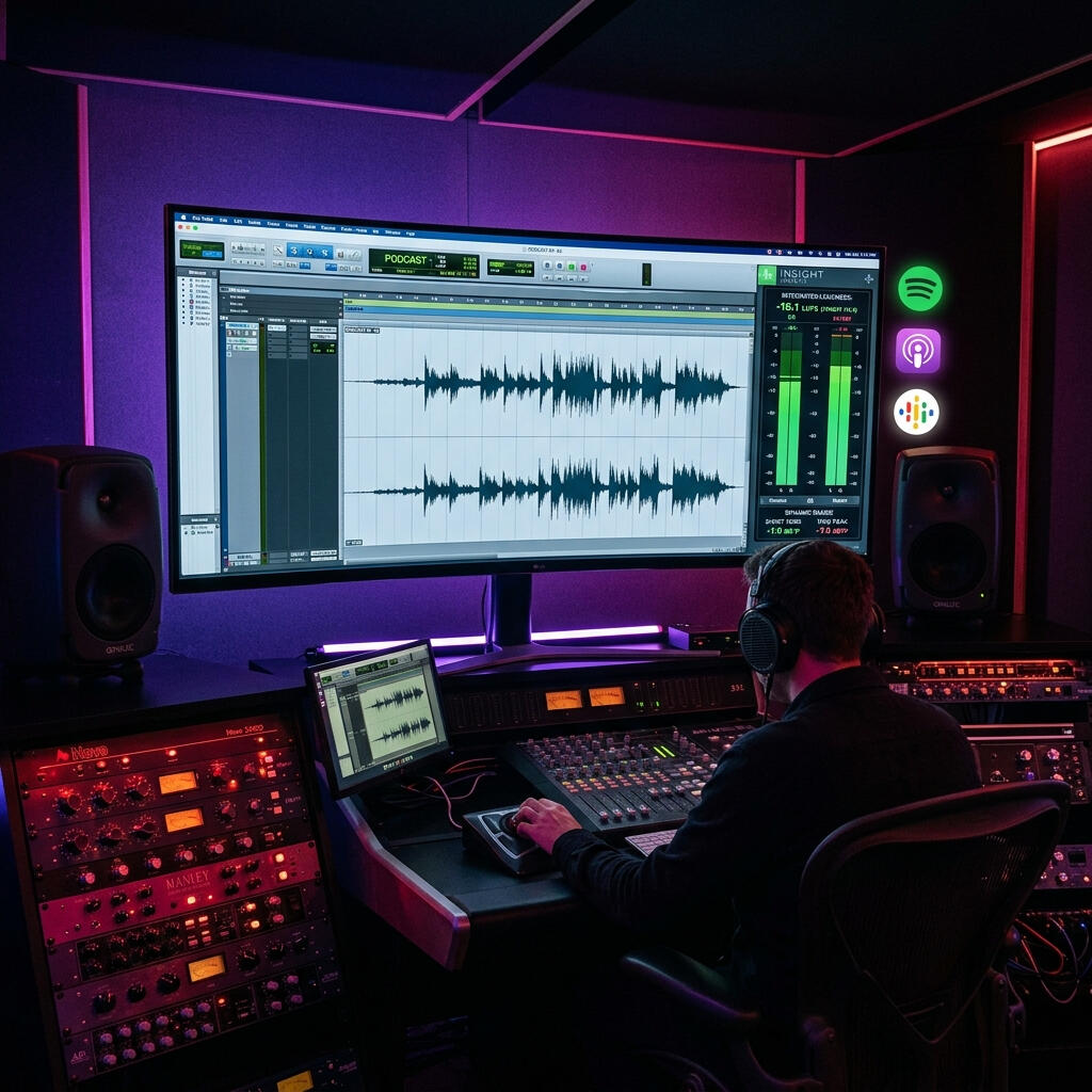 Финален мастеринг на подкаст епизод - нормализация по LUFS стандарт